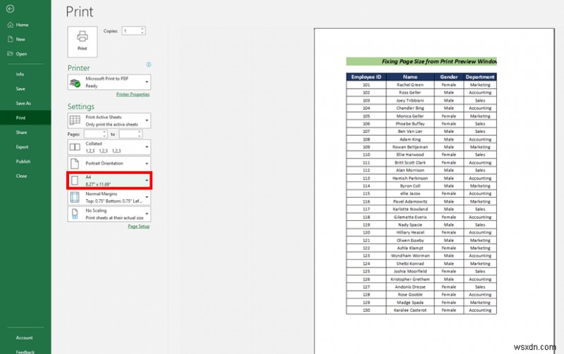 Cách in toàn trang của trang tính Excel ở kích thước A4 (5 cách đơn giản)