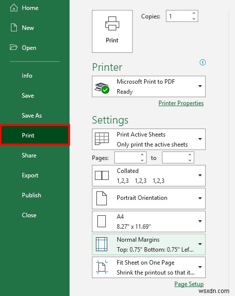Cách in toàn trang của trang tính Excel ở kích thước A4 (5 cách đơn giản)