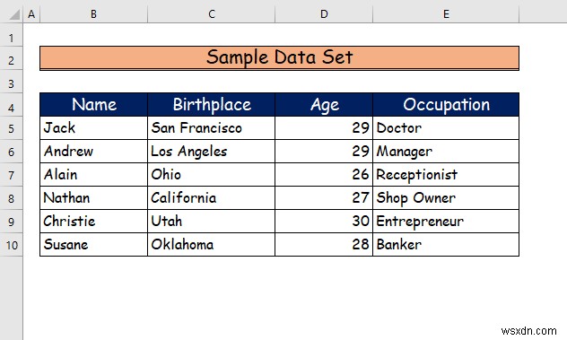 Cách tô bóng cho mọi hàng khác trong Excel (3 cách)