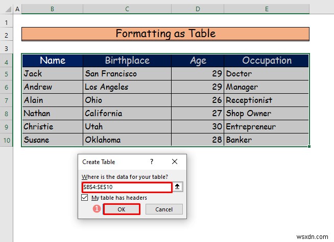 Cách tô bóng cho mọi hàng khác trong Excel (3 cách)