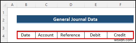 Tạo Sổ cái chung trong Excel từ Dữ liệu Nhật ký chung