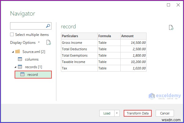 Cách mở tệp XML trong Excel cho thuế thu nhập (2 cách dễ dàng)