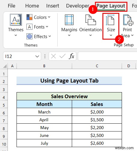 Cách thêm khổ giấy trong Excel (4 cách dễ dàng)