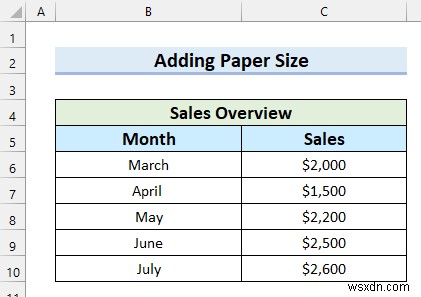 Cách thêm khổ giấy trong Excel (4 cách dễ dàng)