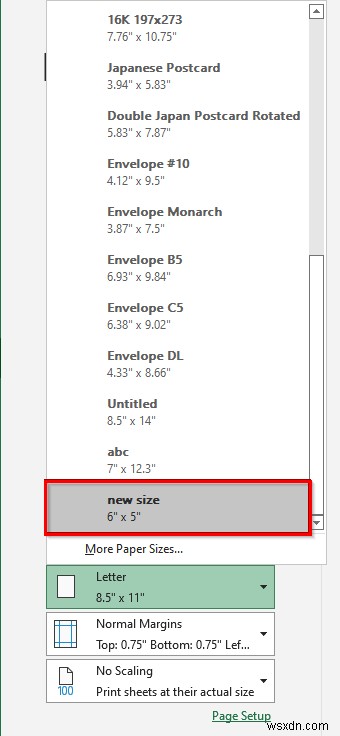 Cách thêm khổ giấy trong Excel (4 cách dễ dàng)