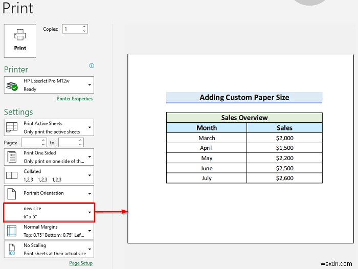 Cách thêm khổ giấy trong Excel (4 cách dễ dàng)