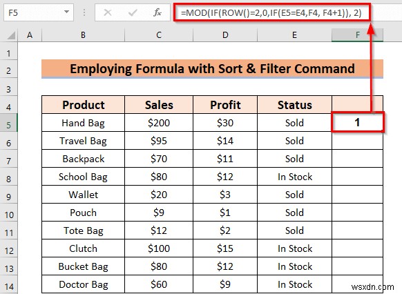 Cách thay thế màu hàng trong Excel mà không có bảng (5 phương pháp)