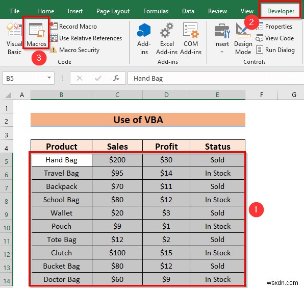 Cách thay thế màu hàng trong Excel mà không có bảng (5 phương pháp)