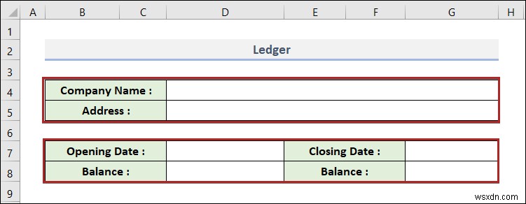 Cách tạo sổ cái trong Excel (với các bước đơn giản)