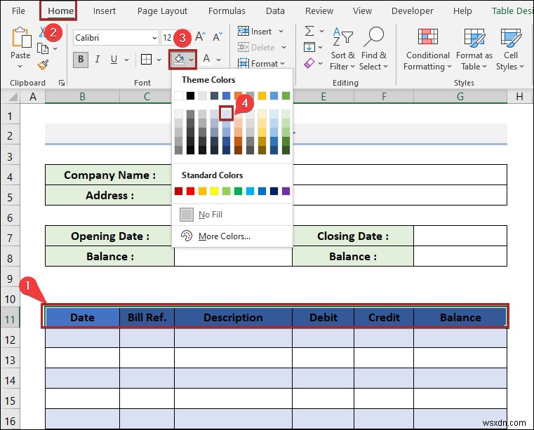 Cách tạo sổ cái trong Excel (với các bước đơn giản)