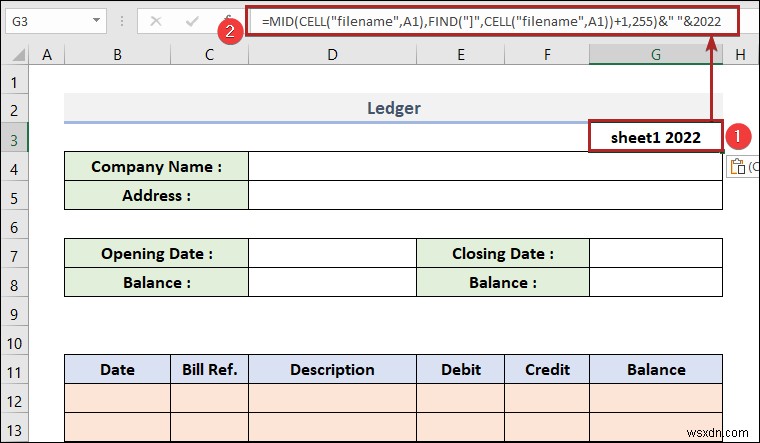 Cách tạo sổ cái trong Excel (với các bước đơn giản)