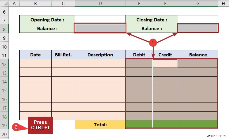 Cách tạo sổ cái trong Excel (với các bước đơn giản)