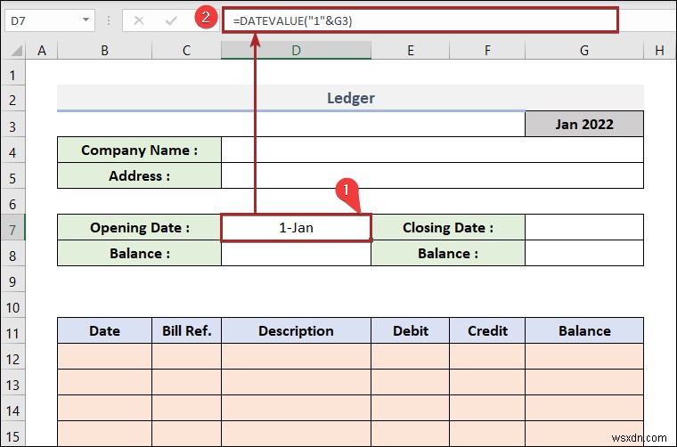 Cách tạo sổ cái trong Excel (với các bước đơn giản)