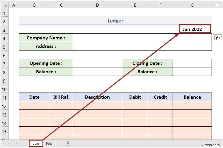 Cách tạo sổ cái trong Excel (với các bước đơn giản)