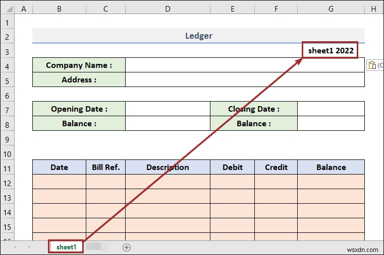 Cách tạo sổ cái trong Excel (với các bước đơn giản)