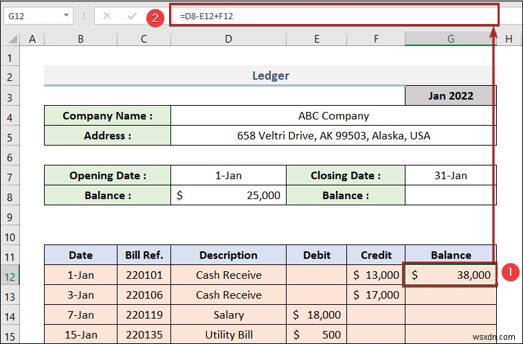 Cách tạo sổ cái trong Excel (với các bước đơn giản)