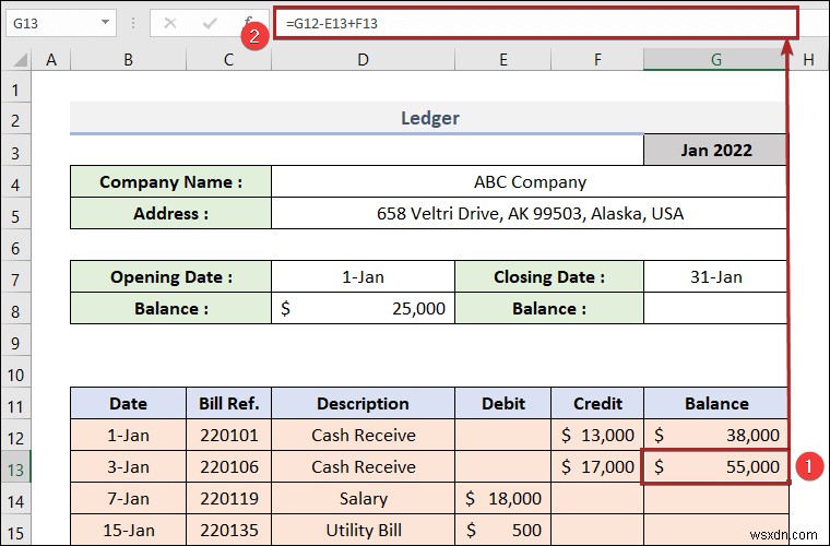 Cách tạo sổ cái trong Excel (với các bước đơn giản)