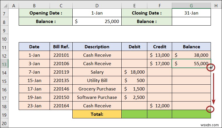 Cách tạo sổ cái trong Excel (với các bước đơn giản)