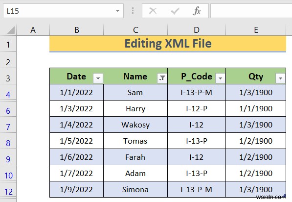 Cách chỉnh sửa tệp XML trong Excel (Với các bước đơn giản)