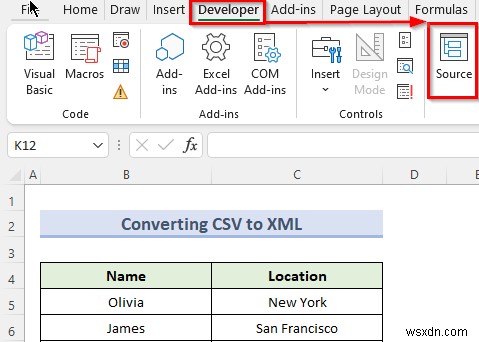 Cách chuyển đổi CSV sang XML trong Excel (Với các bước đơn giản)