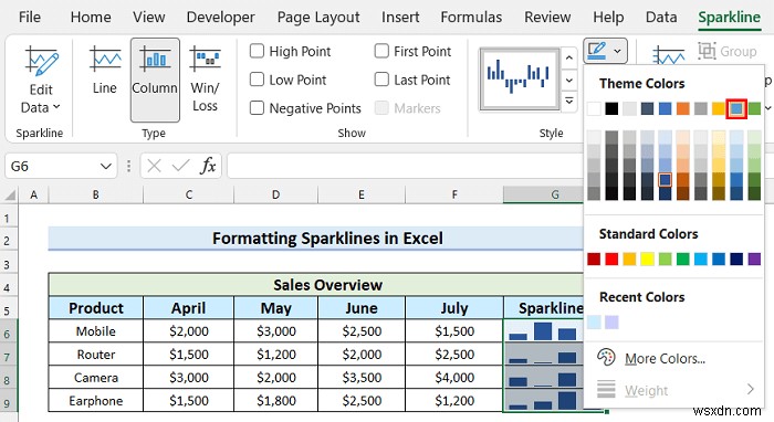 Cách thêm điểm đánh dấu vào đường gấp khúc trong Excel (với các bước đơn giản)