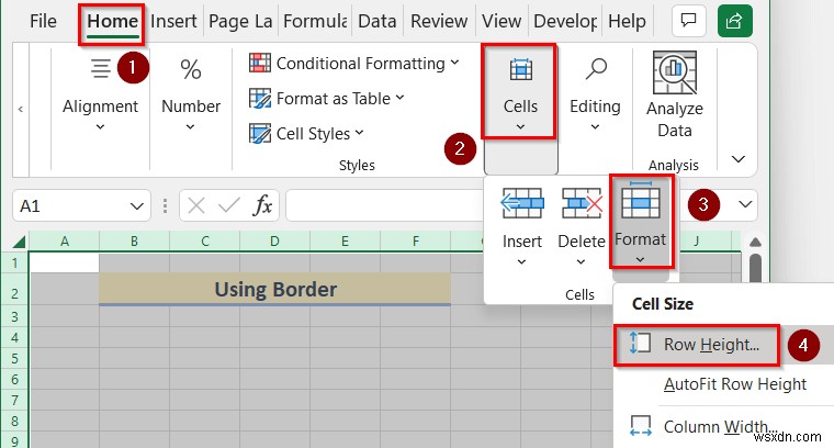 Cách vẽ theo tỷ lệ trong Excel (2 cách dễ dàng)