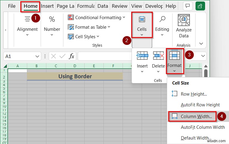 Cách vẽ theo tỷ lệ trong Excel (2 cách dễ dàng)