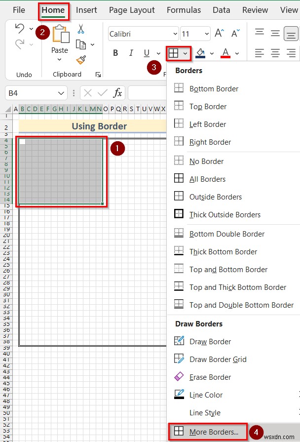Cách vẽ theo tỷ lệ trong Excel (2 cách dễ dàng)