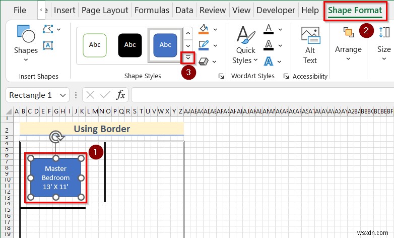 Cách vẽ theo tỷ lệ trong Excel (2 cách dễ dàng)