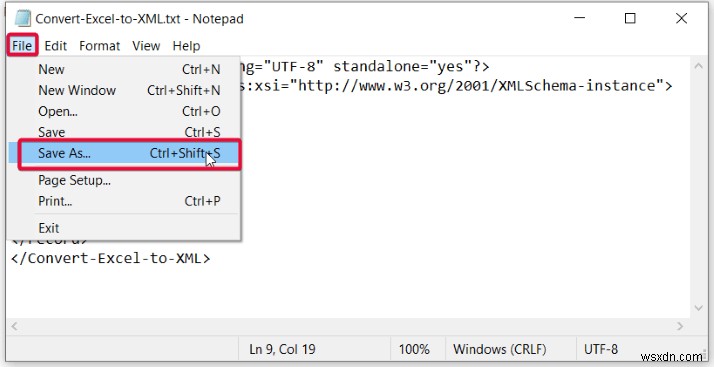 Cách chuyển Excel sang tệp XML (Với các bước dễ dàng)