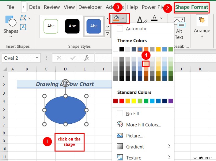 Cách vẽ bản vẽ kỹ thuật trong Excel (2 ví dụ phù hợp)