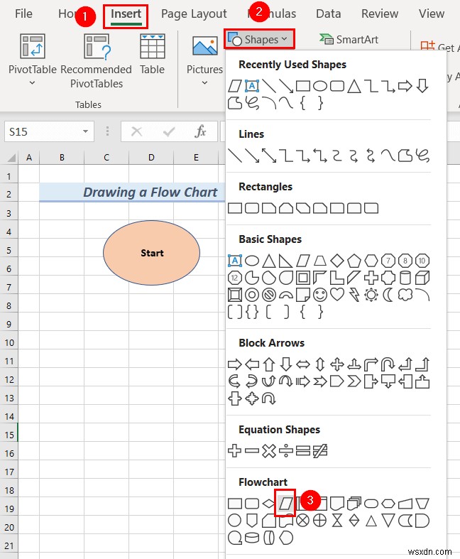 Cách vẽ bản vẽ kỹ thuật trong Excel (2 ví dụ phù hợp)