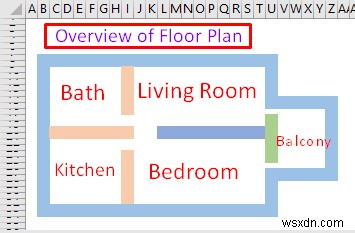 Cách vẽ sơ đồ tầng trong Excel (2 phương pháp dễ dàng)