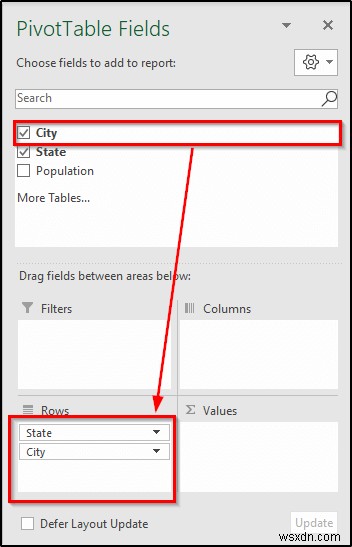 Cách tạo thứ bậc trong Excel Pivot Table (với các bước đơn giản)