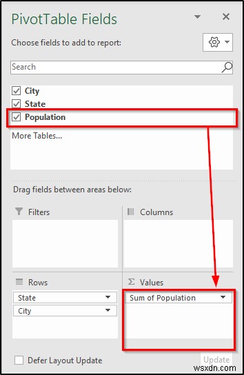 Cách tạo thứ bậc trong Excel Pivot Table (với các bước đơn giản)