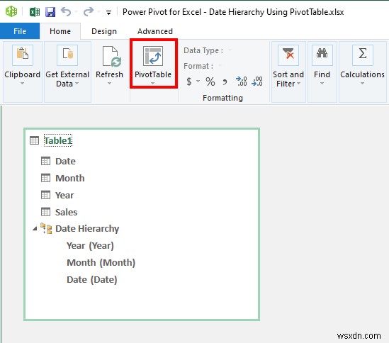 Tạo thứ bậc ngày trong Excel Pivot Table (với các bước đơn giản)