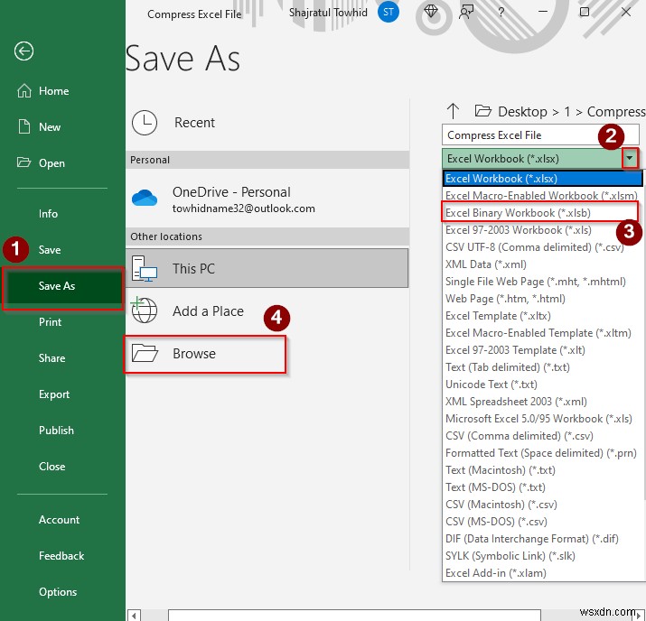 Cách nén tệp Excel hơn 100MB (7 cách hữu ích)