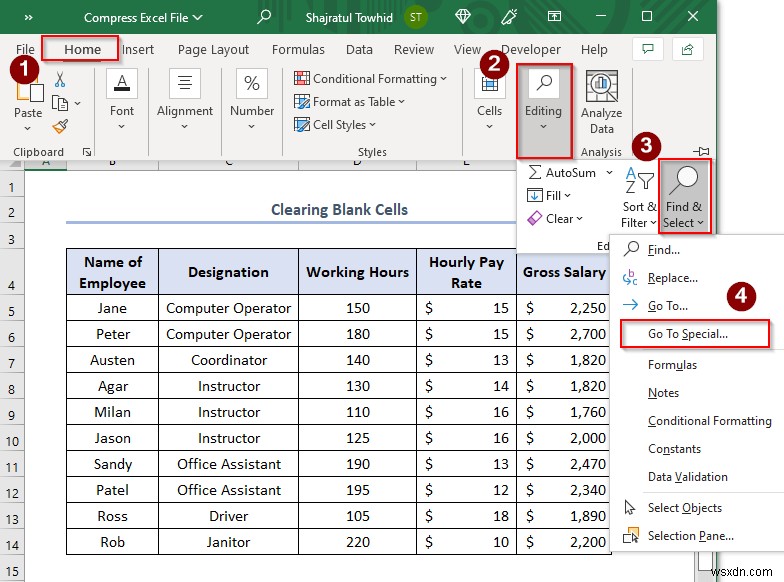 Cách nén tệp Excel hơn 100MB (7 cách hữu ích)