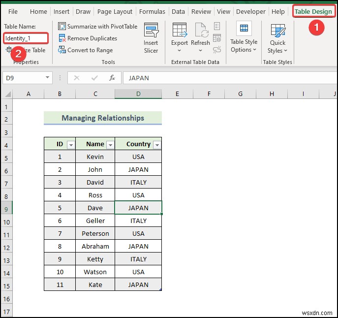 Cách quản lý mối quan hệ trong Excel (với các bước chi tiết)