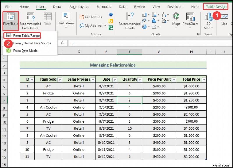 Cách quản lý mối quan hệ trong Excel (với các bước chi tiết)