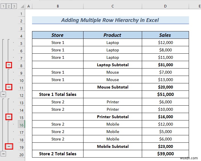 Cách thêm thứ bậc của hàng trong Excel (2 phương pháp dễ dàng)