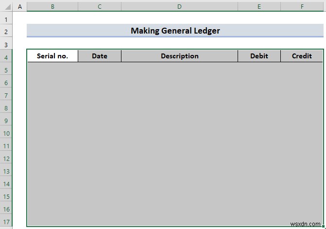 Cách tạo sổ cái chung trong Excel (Với các bước đơn giản)