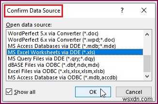 [Đã giải quyết]:Kết hợp thư từ không hoạt động với Excel