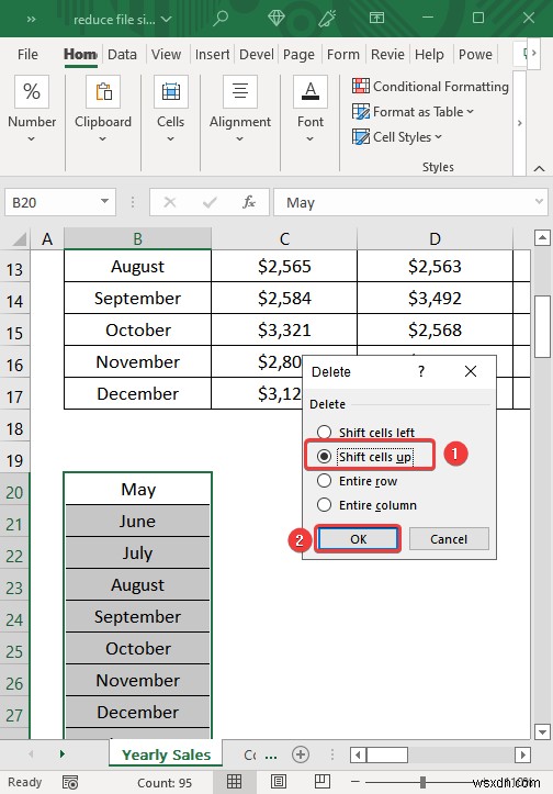 Cách giảm kích thước tệp Excel mà không xóa dữ liệu (9 thủ thuật)