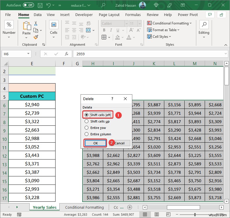 Cách giảm kích thước tệp Excel mà không xóa dữ liệu (9 thủ thuật)