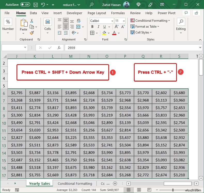 Cách giảm kích thước tệp Excel mà không xóa dữ liệu (9 thủ thuật)