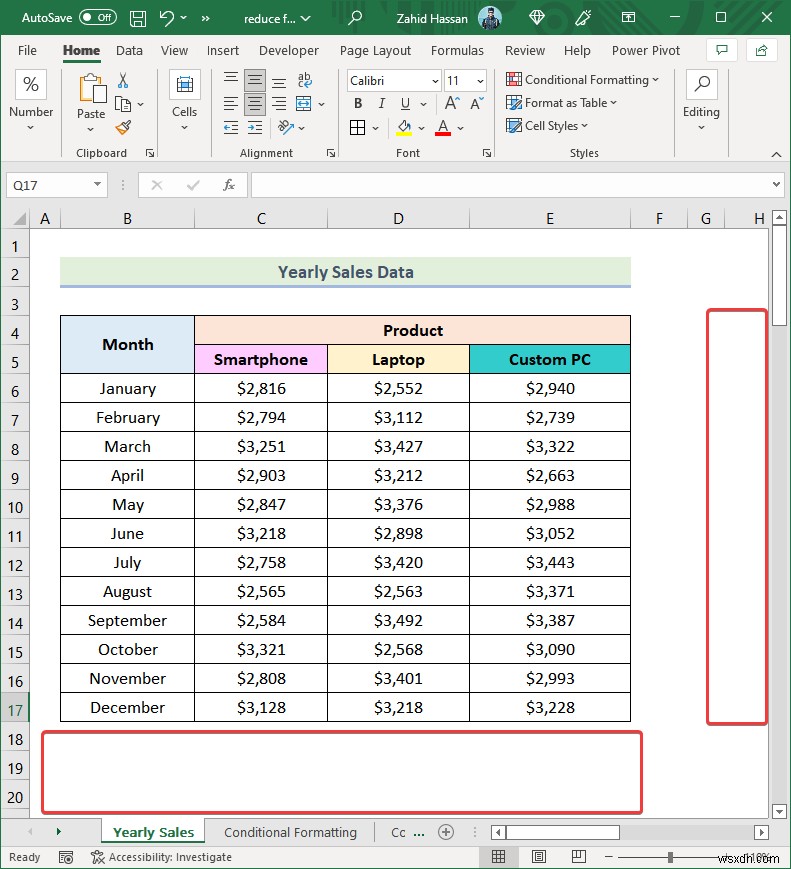 Cách giảm kích thước tệp Excel mà không xóa dữ liệu (9 thủ thuật)