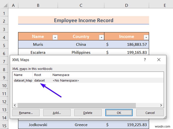 Cách loại bỏ ánh xạ XML trong Excel (với các bước đơn giản)