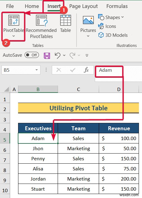 Cách tạo cấu trúc phân cấp trong Excel (3 cách dễ dàng)