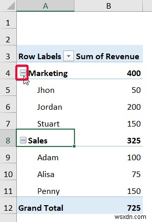 Cách tạo cấu trúc phân cấp trong Excel (3 cách dễ dàng)